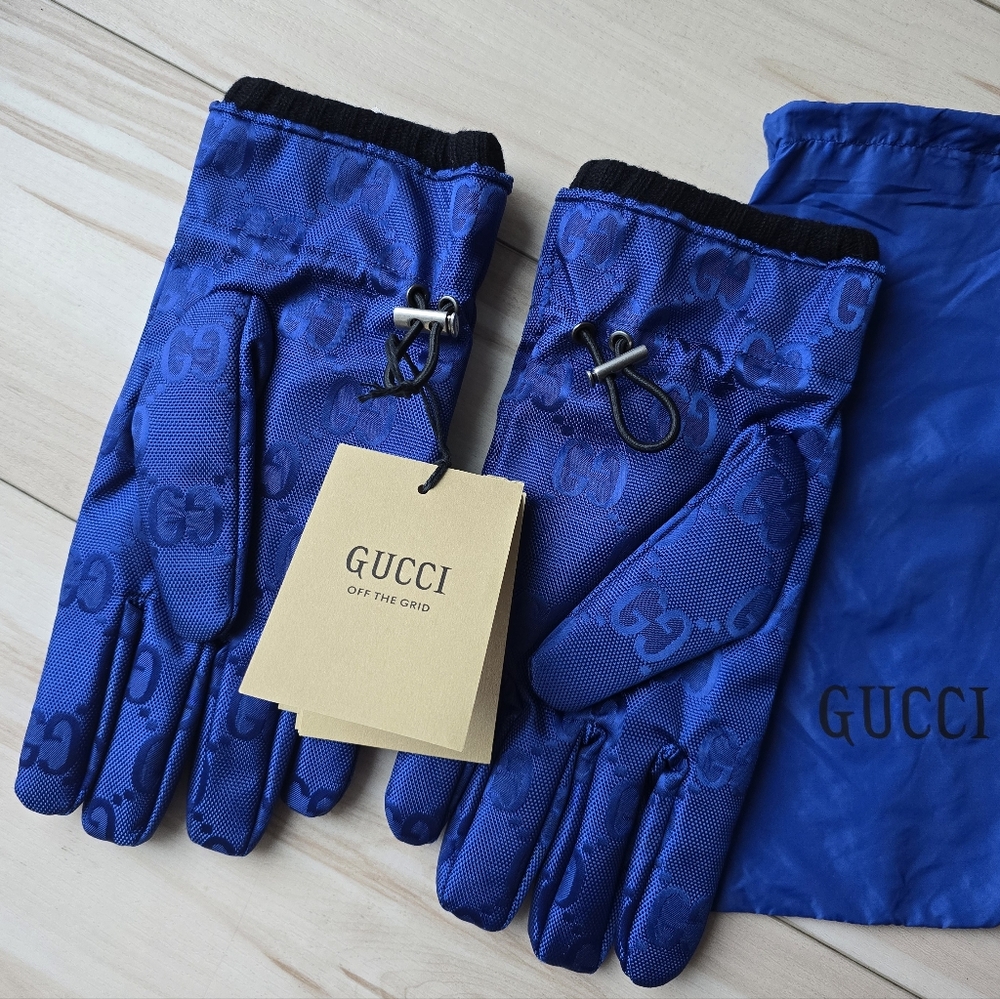 Gucci Cashmere Lined GG Monogram Gloves - Picture 4 of 10